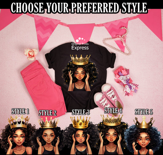 Queen youth shirt toddler baby girl princess design