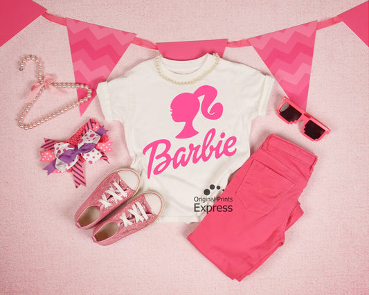 Barbie Shirt DTF printed shirt for kids and/or adult
