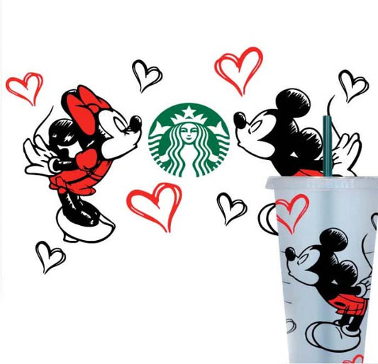 Mickey Minnie Starbucks SVG Digital File