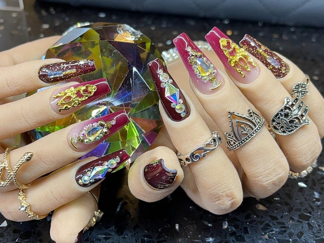 ALL BLING FANCY NAIL ART ✨