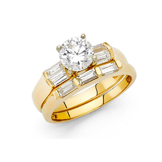 14KY CZ Engagement Ring Only