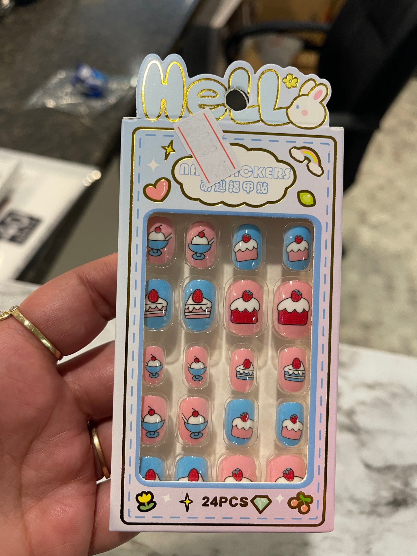 24 Pcs Kids Nails