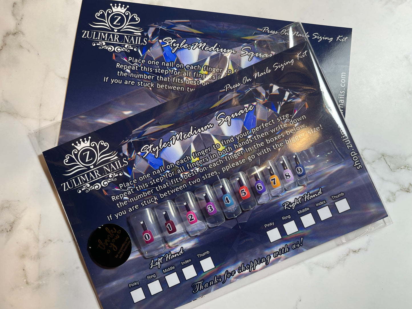 Press on Nails Sizing Kit