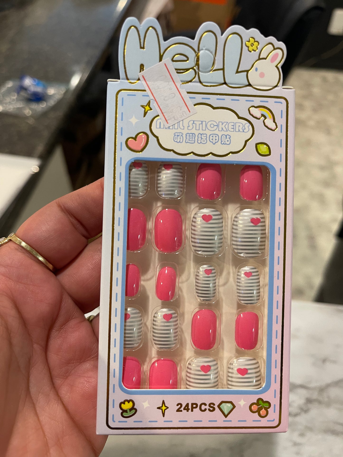 24 Pcs Kids Nails